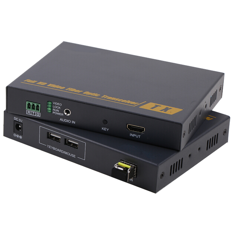 HDMI 光端機(無壓縮，KVM鍵盤鼠標控制)