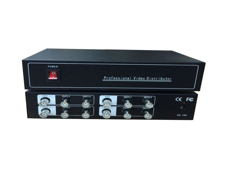4進8出AHD/TVI/CVI高清分配器